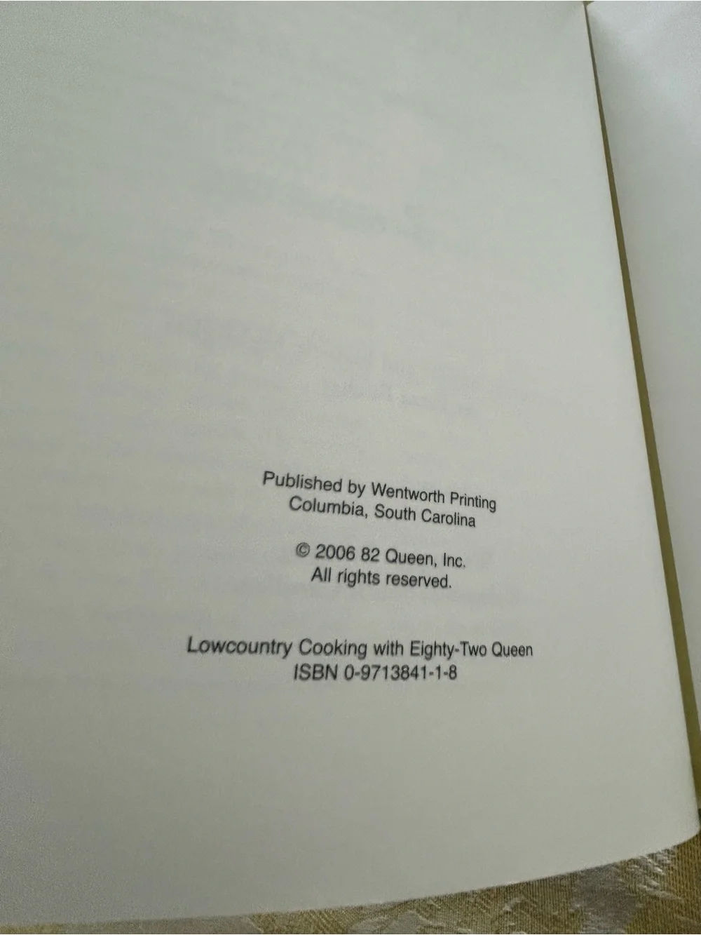 Lowcountry Cooking With 82 Queen Cookbook